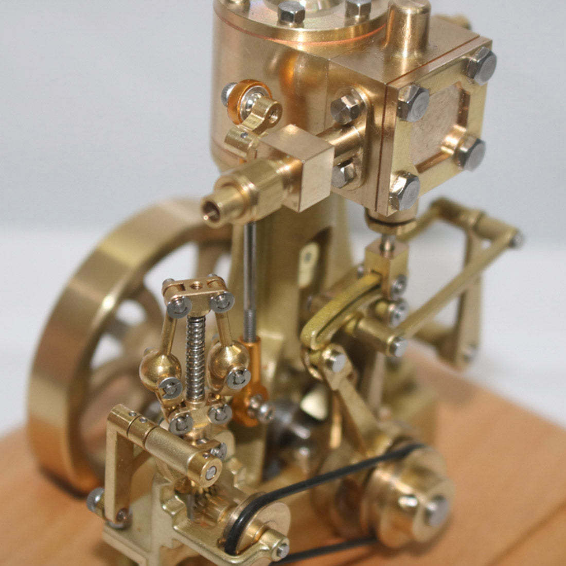 HelloWorld7-Vintage Working Steam Engine Model Double-acting Reciprocating Steam Engine