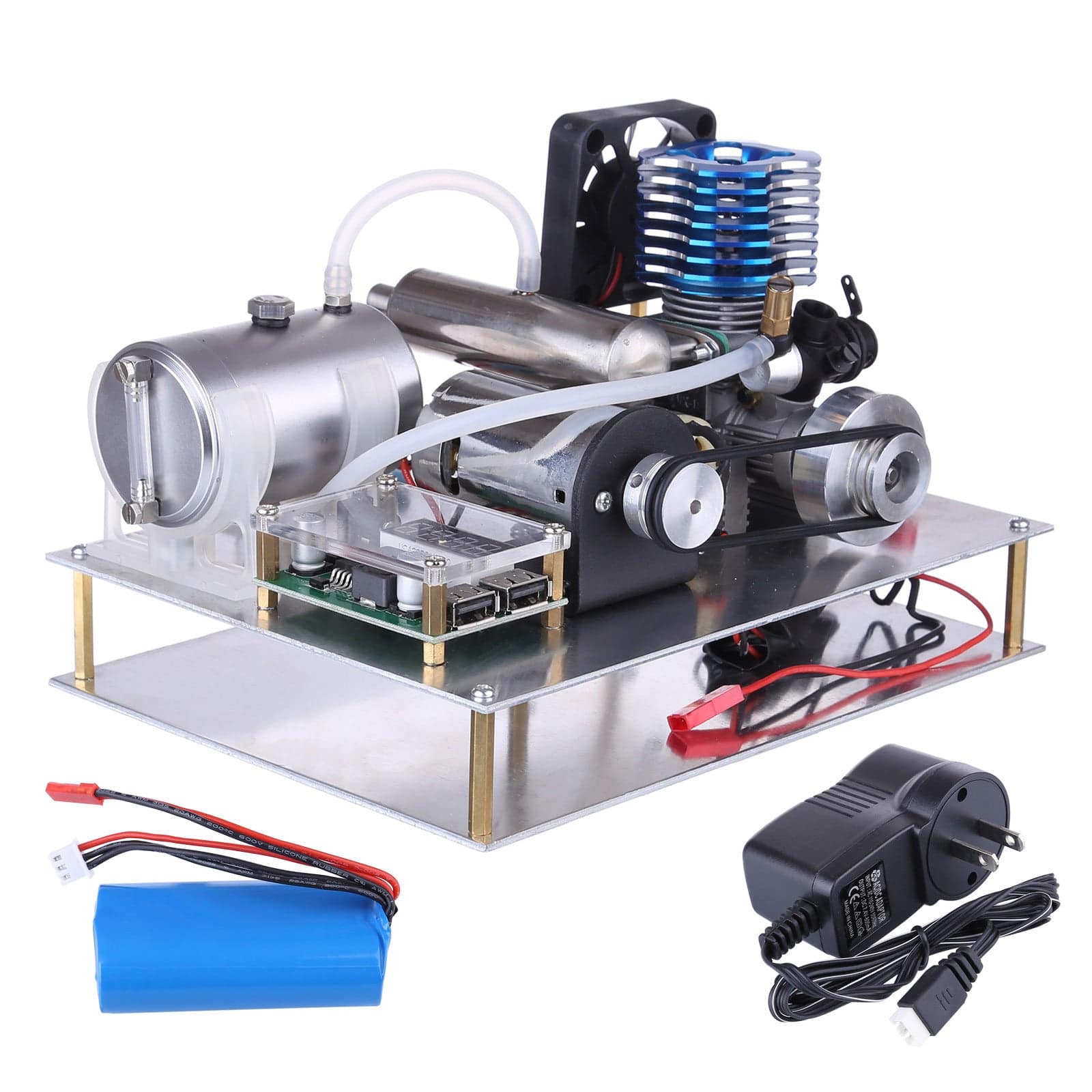 VX 18 Methanol Engine Generator Set Electric Start 12V 40W DIY Power Plant-helloworld7