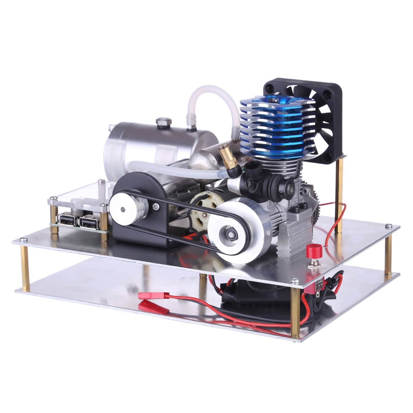 VX 18 Methanol Engine Generator Set Electric Start 12V 40W DIY Power Plant-helloworld7