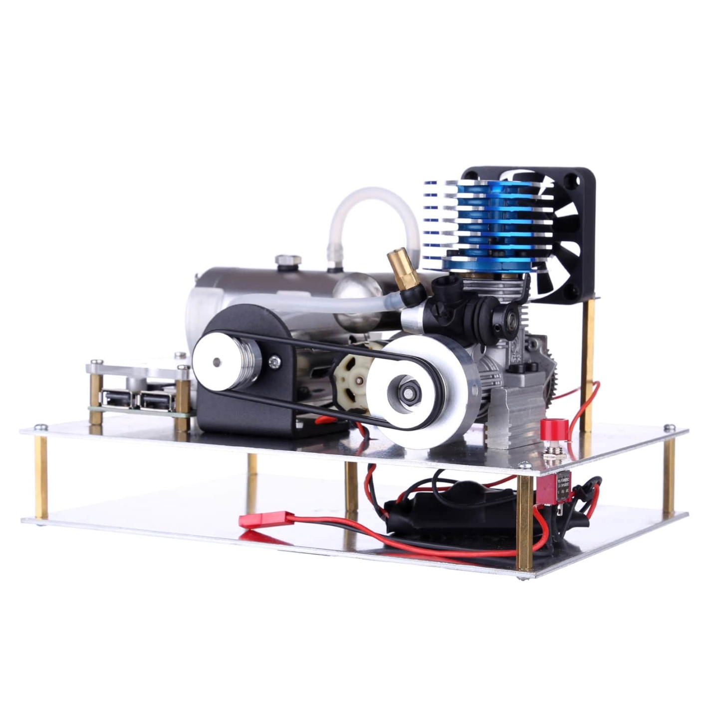 VX 18 Methanol Engine Generator Set Electric Start 12V 40W DIY Power Plant-helloworld7