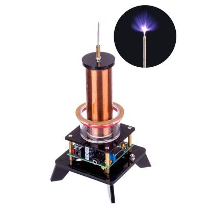 HelloWorld7-Wireless Power Transmission Table Musical Tesla Coil Plasma Motor Speaker - US Plug