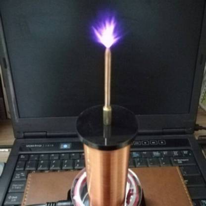 HelloWorld7-Wireless Power Transmission Table Musical Tesla Coil Plasma Motor Speaker - US Plug