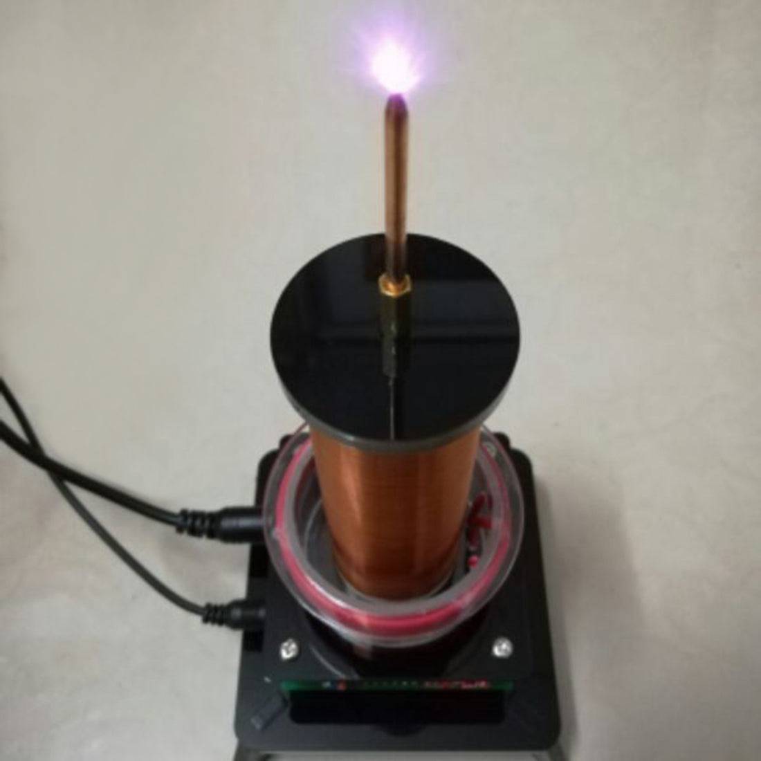 HelloWorld7-Wireless Power Transmission Table Musical Tesla Coil Plasma Motor Speaker - US Plug