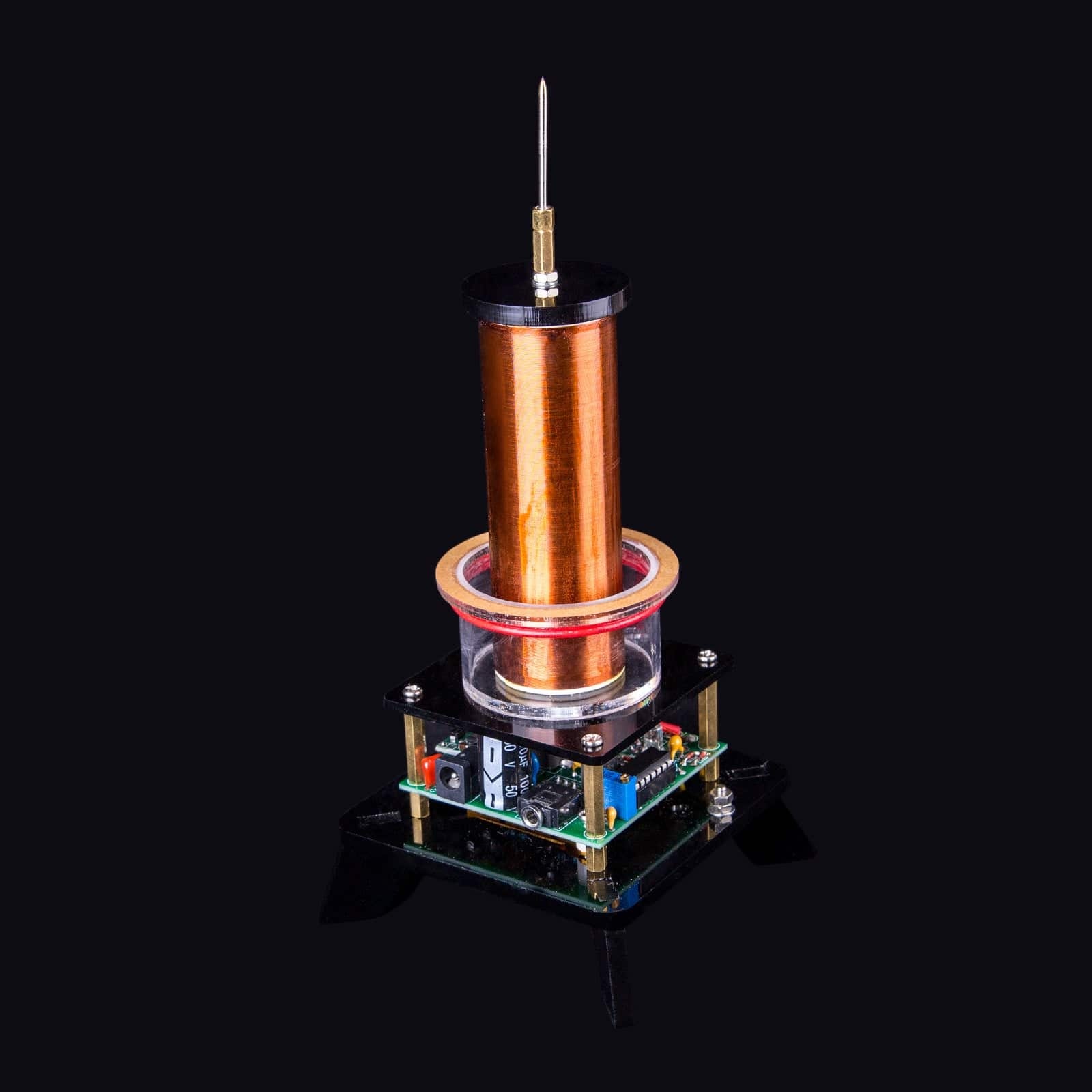 HelloWorld7-Wireless Power Transmission Table Musical Tesla Coil Plasma Motor Speaker - US Plug