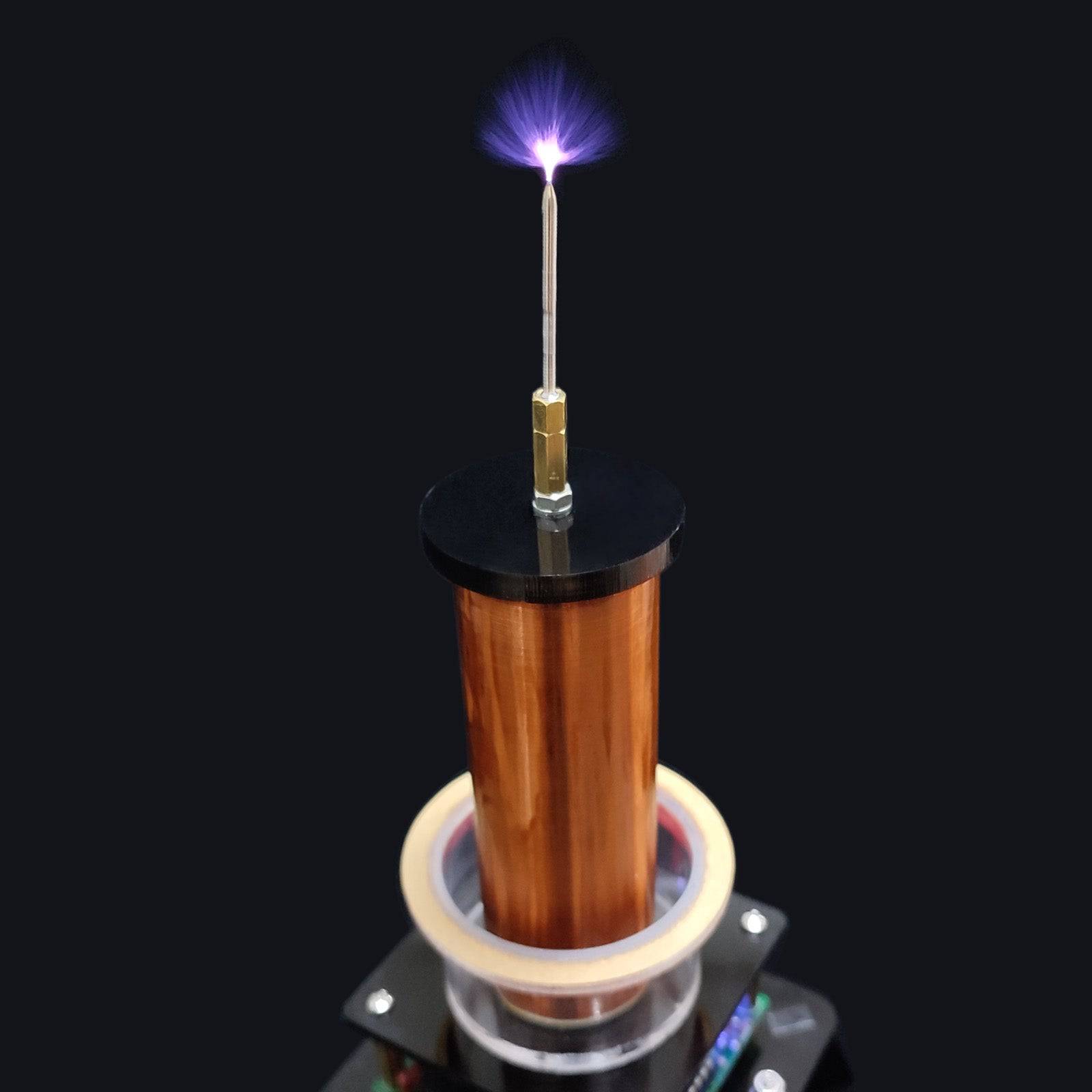 HelloWorld7-Wireless Power Transmission Table Musical Tesla Coil Plasma Motor Speaker - US Plug