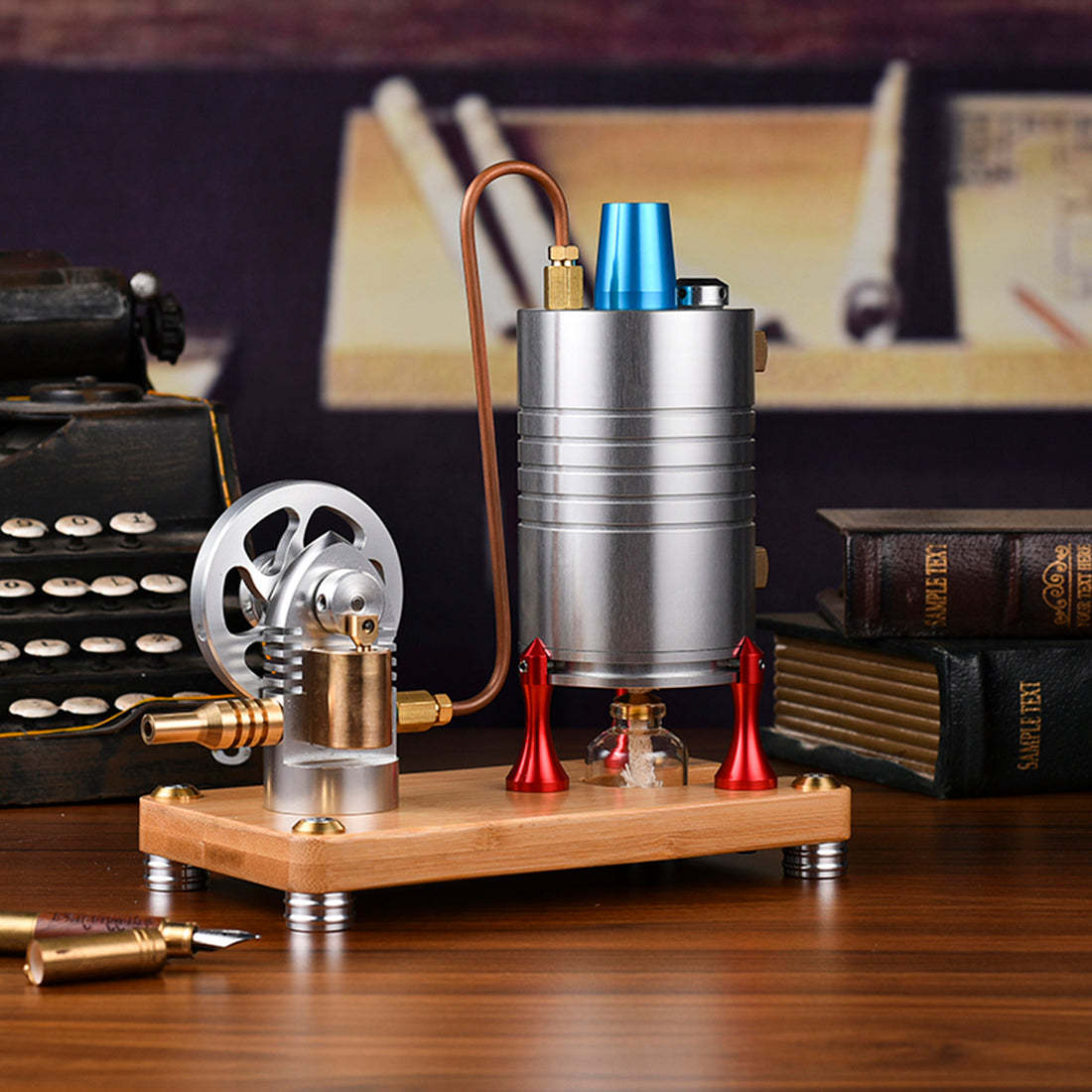 HelloWorld7-Working Model Steam Engine With Boiler