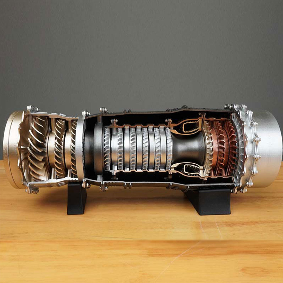 HelloWorld7-WS-15 Turbofan Engine 1/20 Scale Model DIY Assembly Kits 150+ PCS