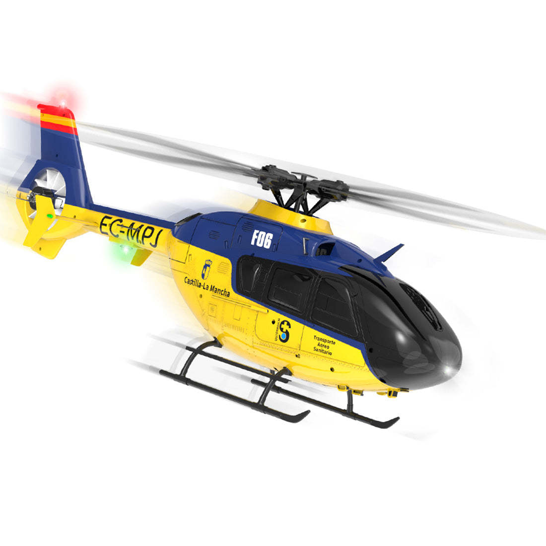 HelloWorld7-YU XIANG EC-135 1/36 2.4G 6CH Direct Drive Brushless 3D/6G RC Helicopter Model - RTF Version-helloworld7