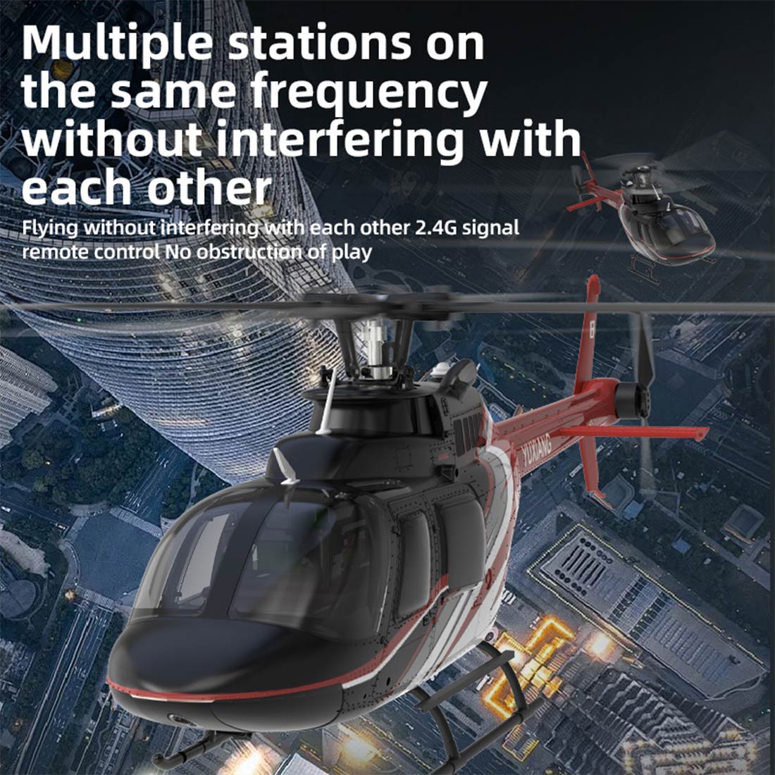YU XIANG F08 Bell 206 1/27 Scale 6CH Direct Drive Brushless RC Helicopter RTF Optical Flow One-Key Inverted-helloworld7