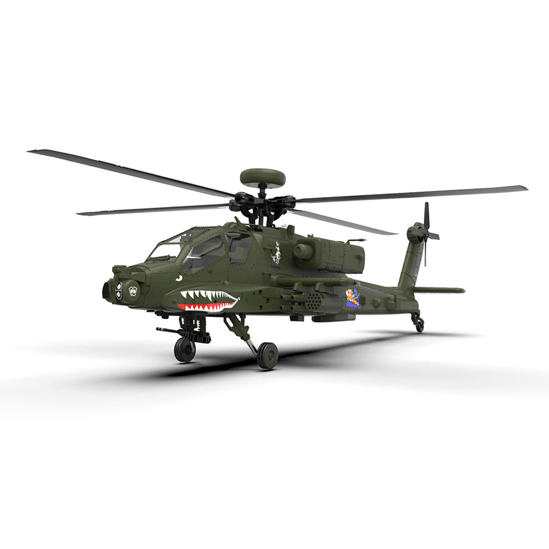 HelloWorld7-YU XIANG F11 AH-64 Apache RC Helicopter Model 1/32 Scale 2.4G 6CH