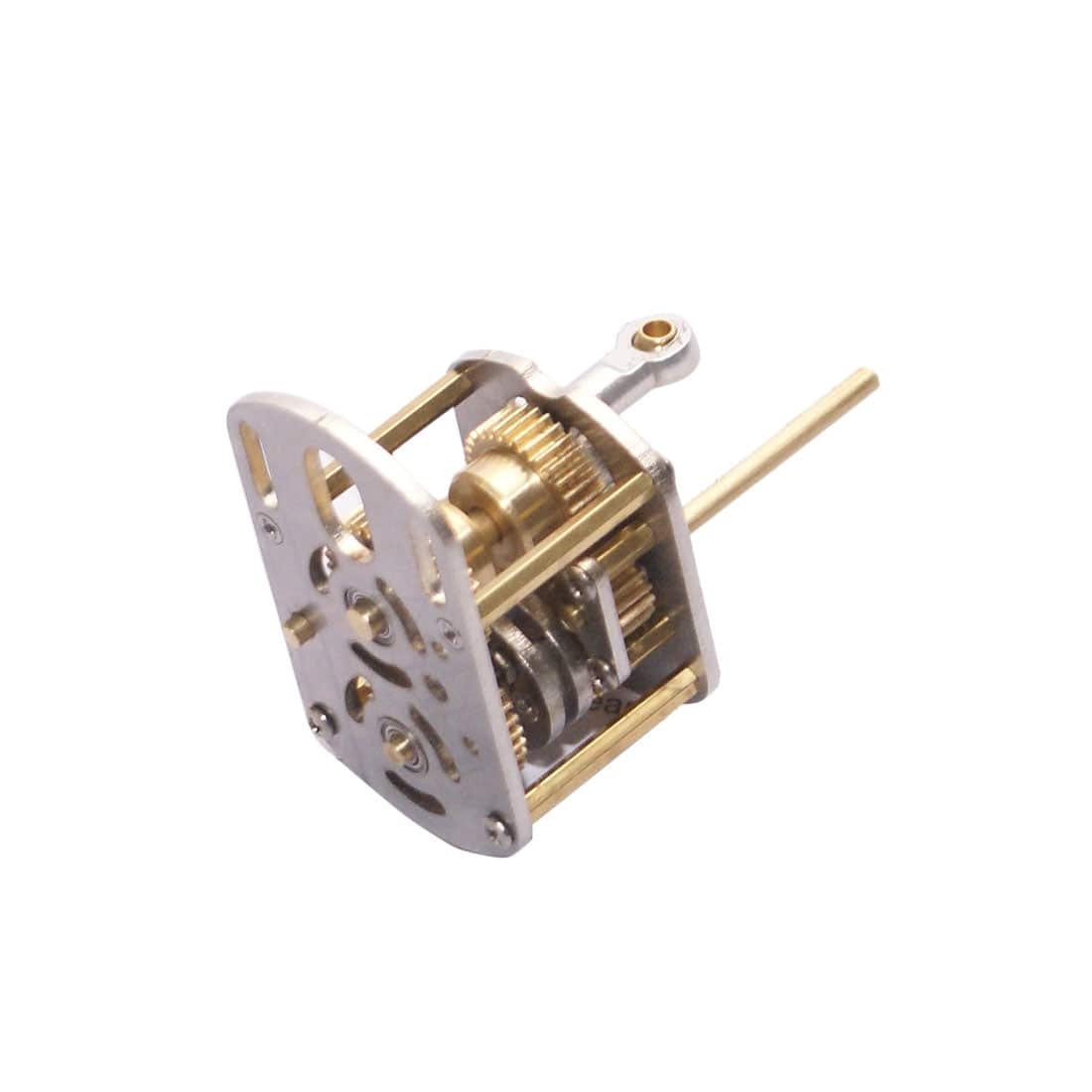HelloWorld7-Mini V4 Brass Steam Engine Model Reverse Gearbox (without Boiler)