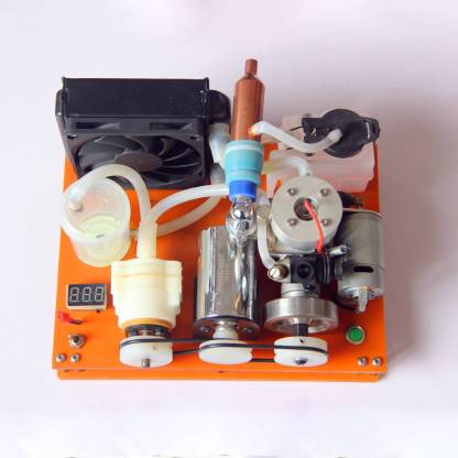 HelloWorld7-VX Level 18 Single Cylinder 2-stroke Methanol Engine with Water Cooling Radiator