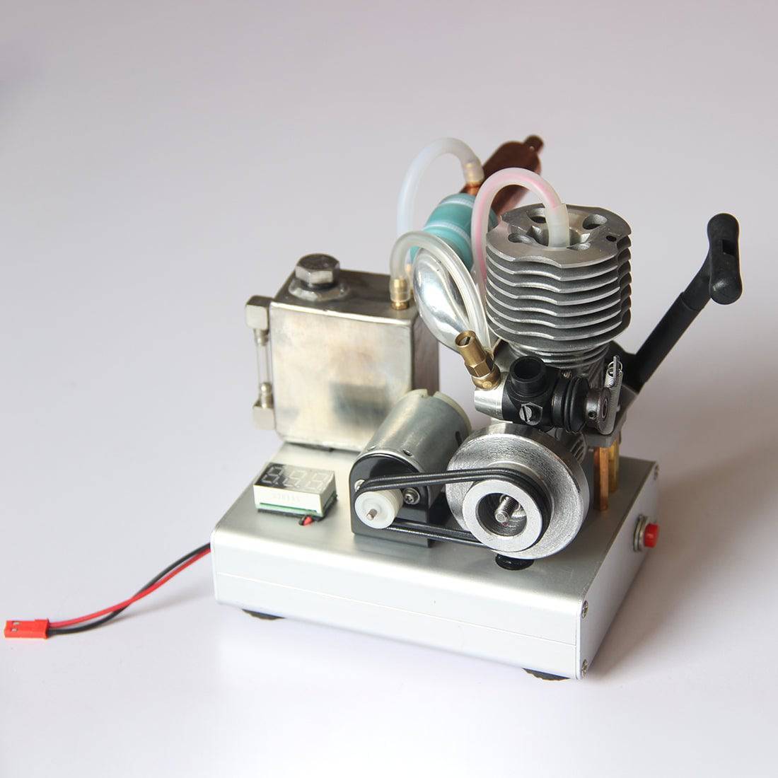 HelloWorld7-VX Level 15 Single Cylinder 2-stroke Methanol Engine to 12v Gasoline Engine