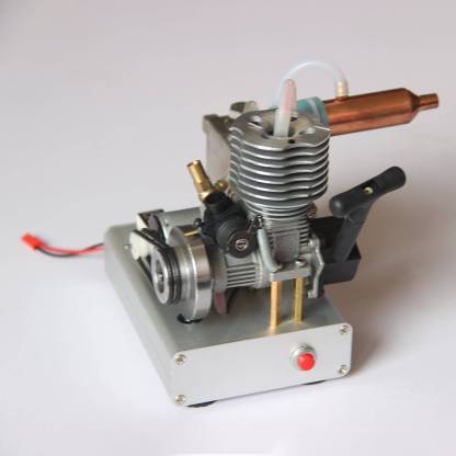 HelloWorld7-VX Level 15 Single Cylinder 2-stroke Methanol Engine to 12v Gasoline Engine