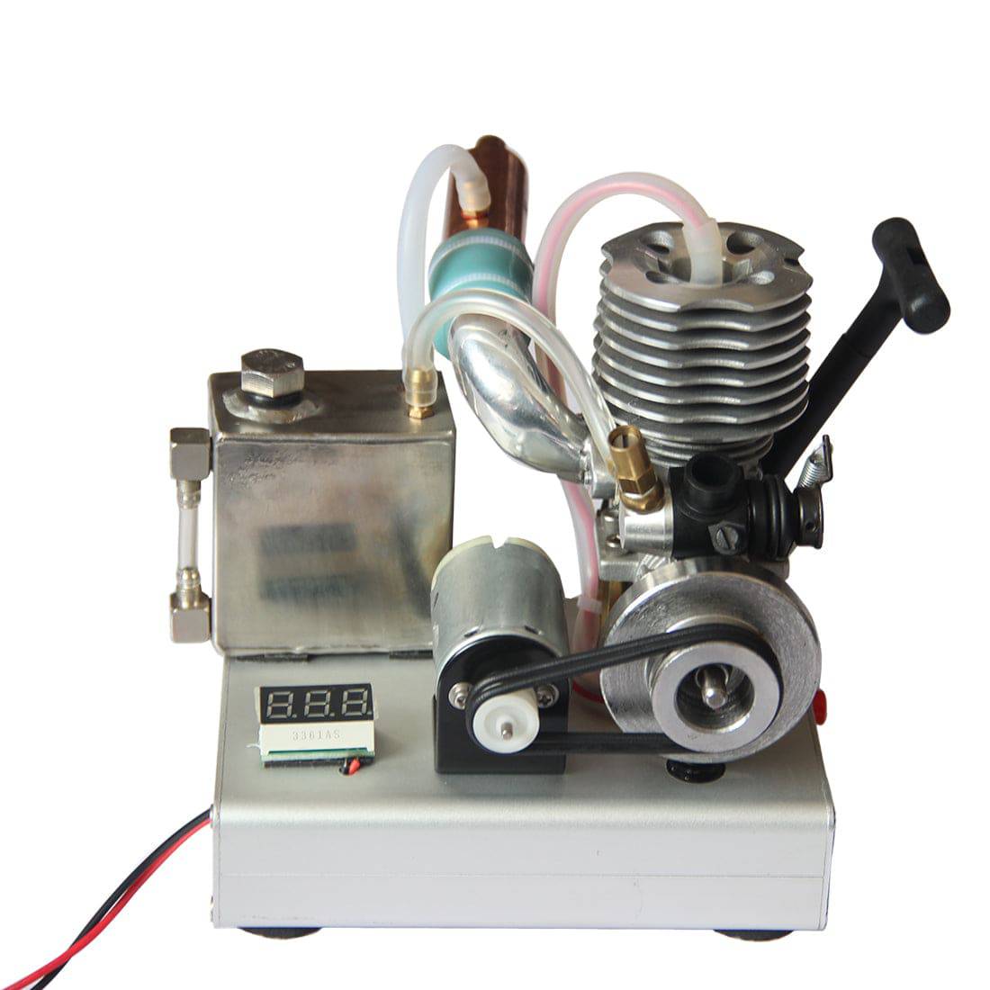 HelloWorld7-VX Level 15 Single Cylinder 2-stroke Methanol Engine to 12v Gasoline Engine