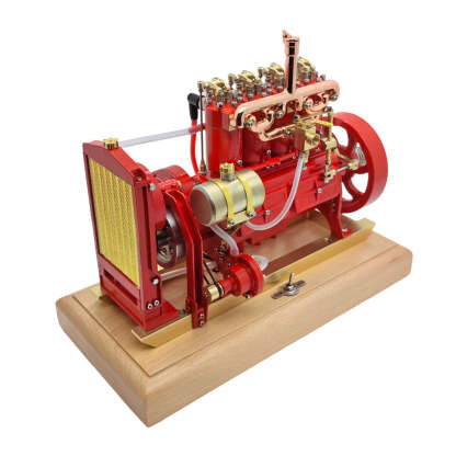HelloWorld7-Holt H75 Tractor Engine Gas 12cc Four-cylinder OHV Engine Scale Model with Governor