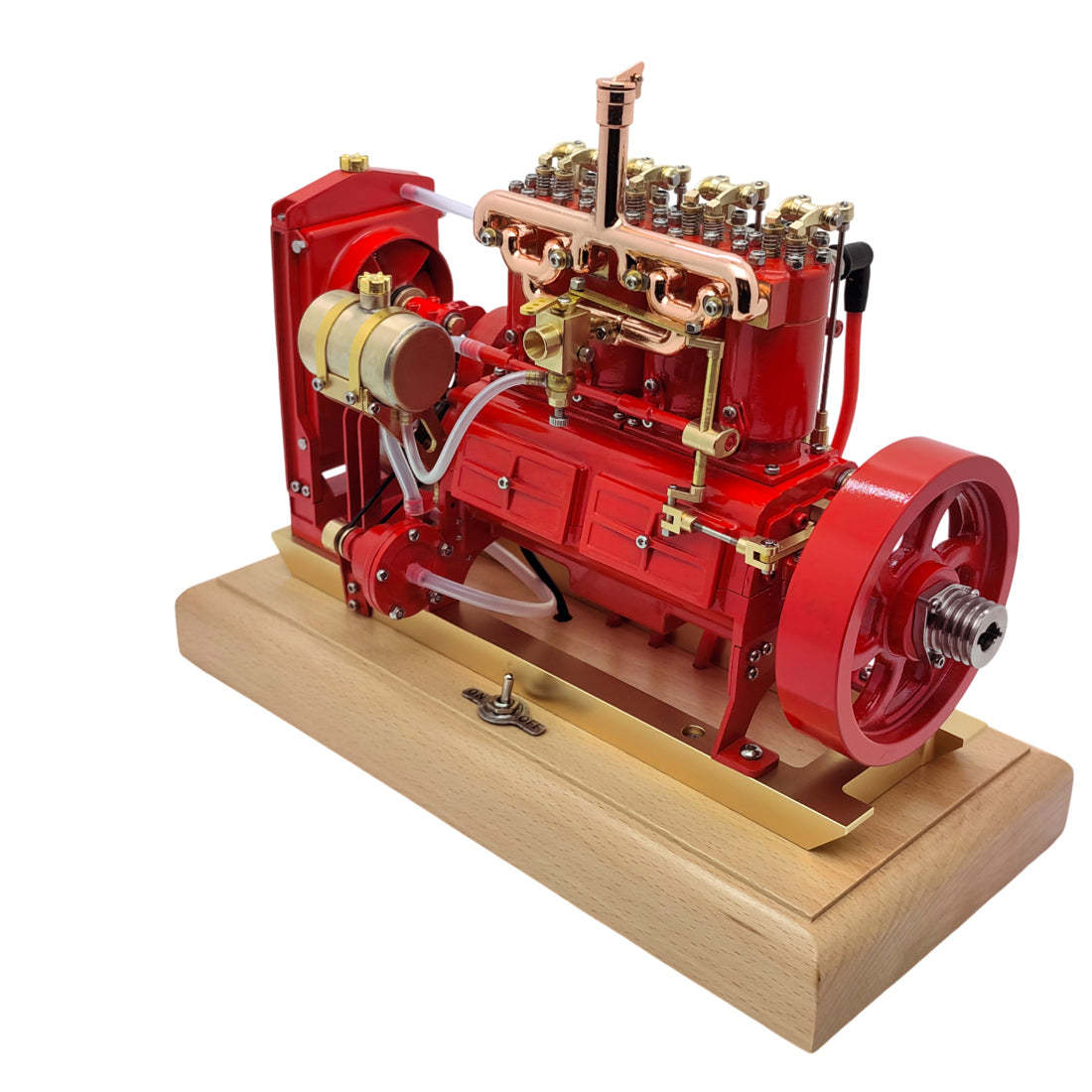 HelloWorld7-Holt H75 Tractor Engine Gas 12cc Four-cylinder OHV Engine Scale Model with Governor