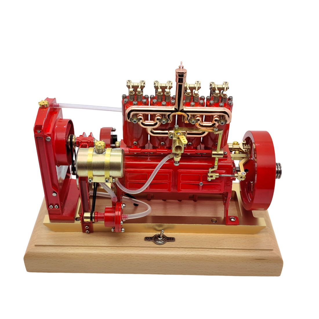 HelloWorld7-Holt H75 Tractor Engine Gas 12cc Four-cylinder OHV Engine Scale Model with Governor