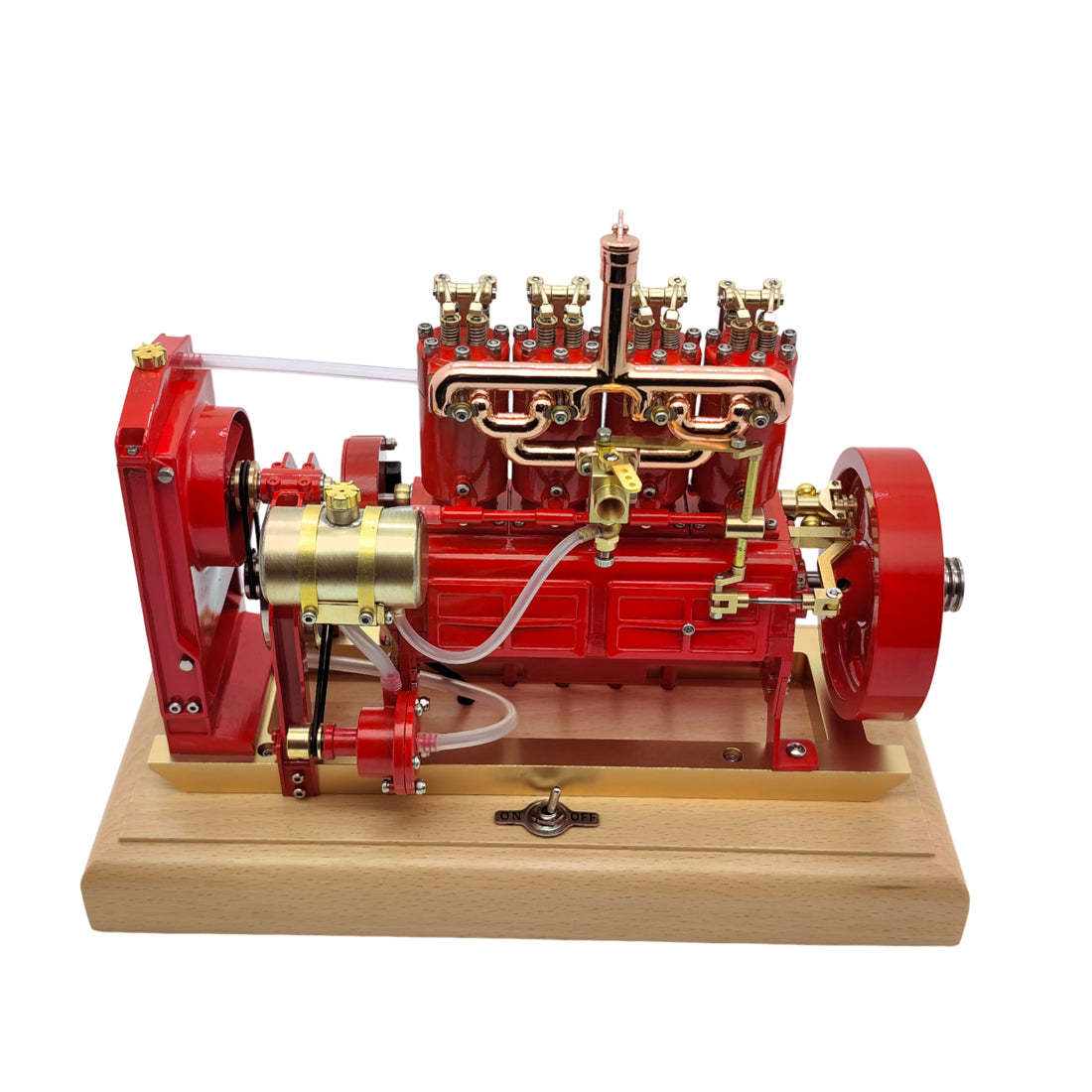 HelloWorld7-Holt H75 Tractor Engine Gas 12cc Four-cylinder OHV Engine Scale Model with Governor