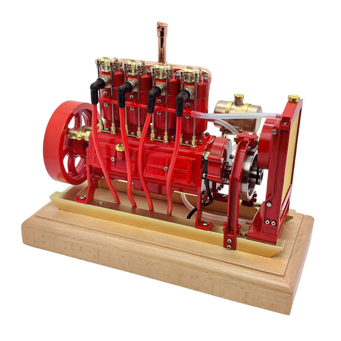 HelloWorld7-Holt H75 Tractor Engine Gas 12cc Four-cylinder OHV Engine Scale Model with Governor