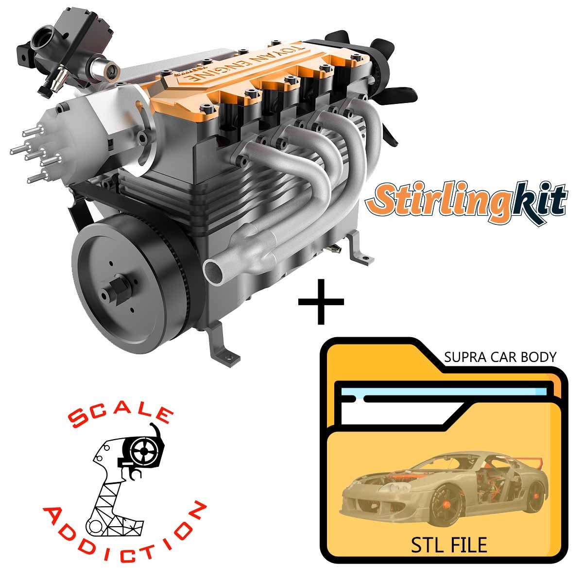 TOYAN FS-L400 14cc Inline 4 Cylinder 4 Stroke Nitro Engine DIY Assembly Kit-helloworld7