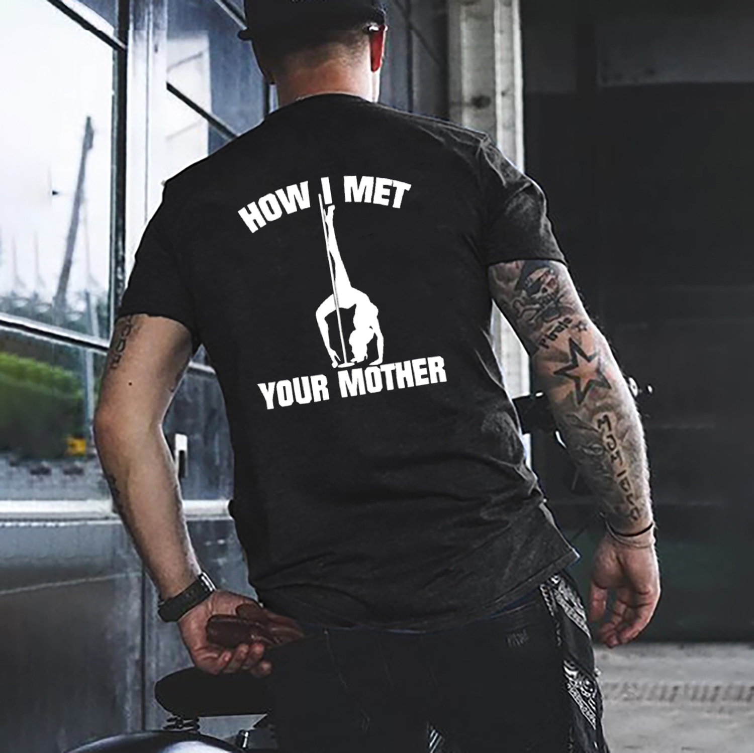 HOW I MET YOUR MOTHER Casual Letter Black Print T-shirt
