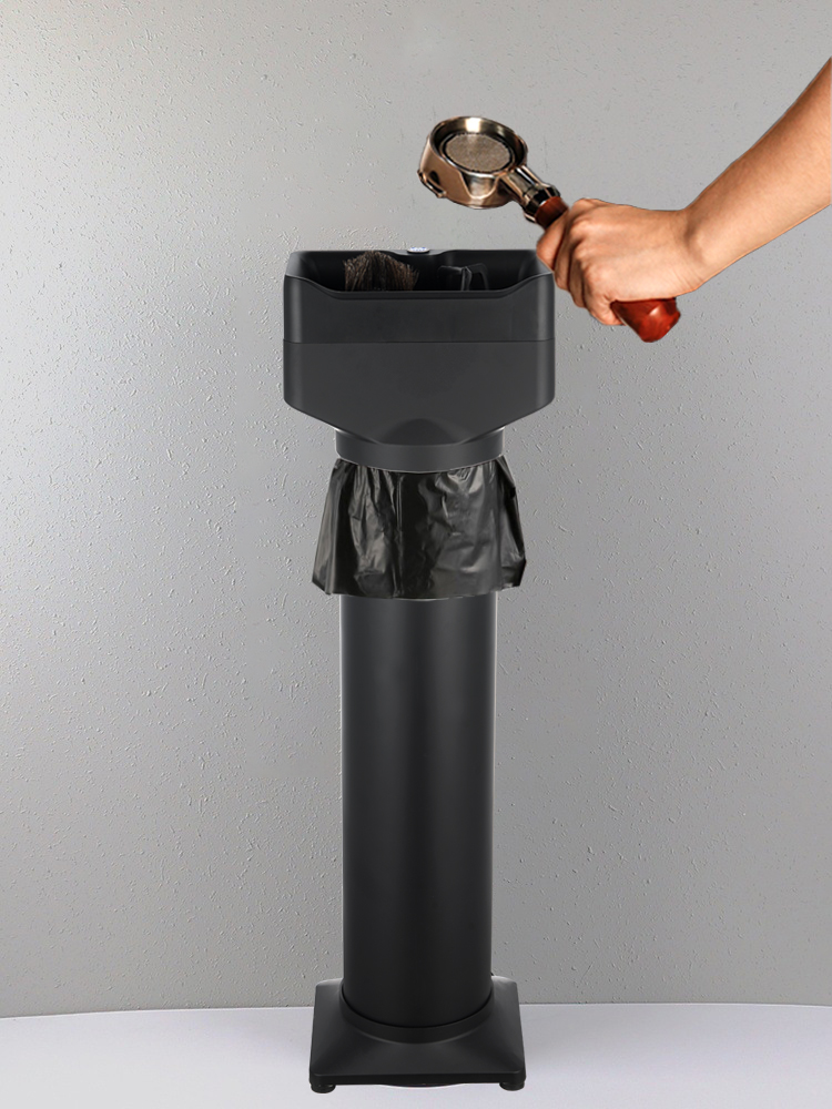 Commercial Espresso Coffee Portafilter Cleaner Machine Electric Automatic Cleaning Knock Box Accessories for Business