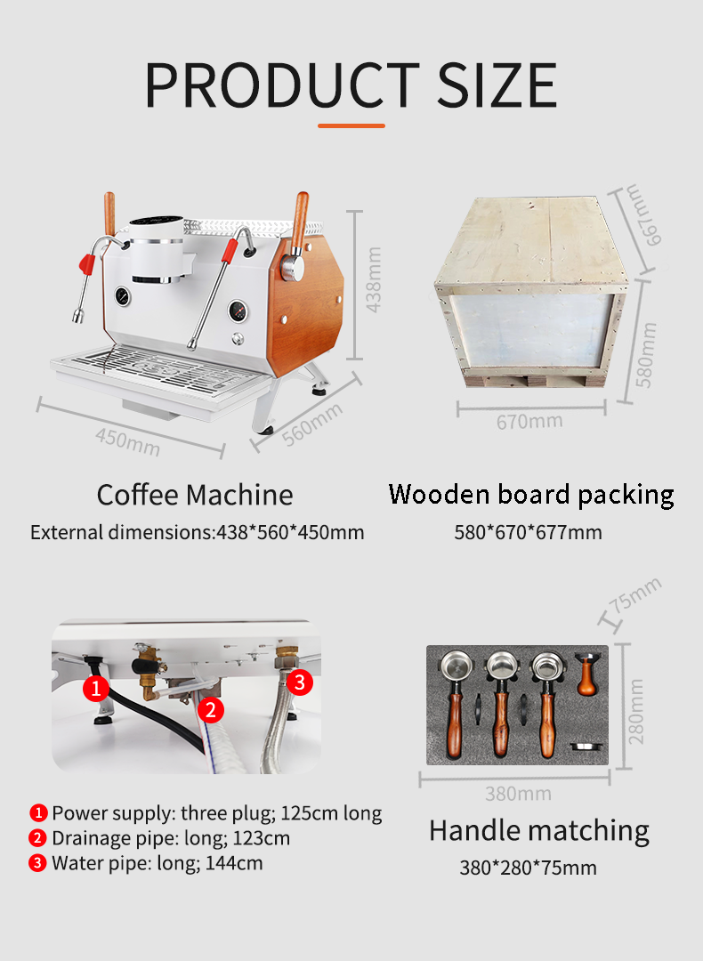 Programmable Espresso Coffee Maker Semi - Automatic Commercial Espresso Coffee Machine Italian Coffee Maker