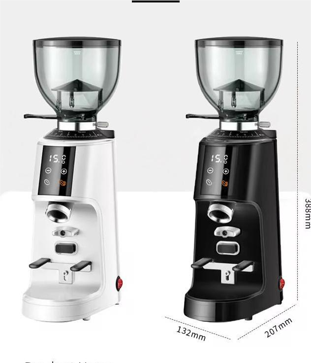 Professional Espresso Grinder Electric 64mm Stainless Steel Flat Burr Coffee Grinder