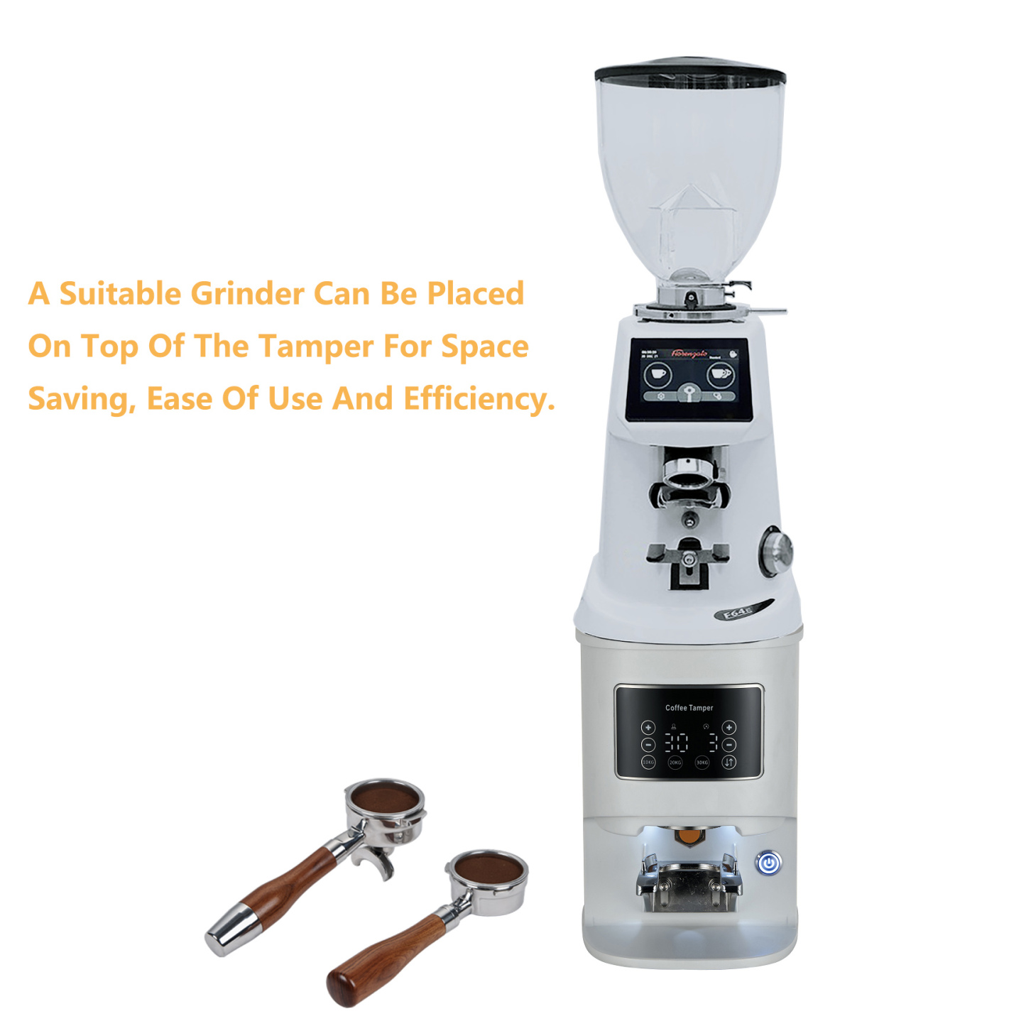 58mm Automatic Coffee Tamper 24V Electric Coffee Tamping Machine Professional Commercial Coffee Equipment