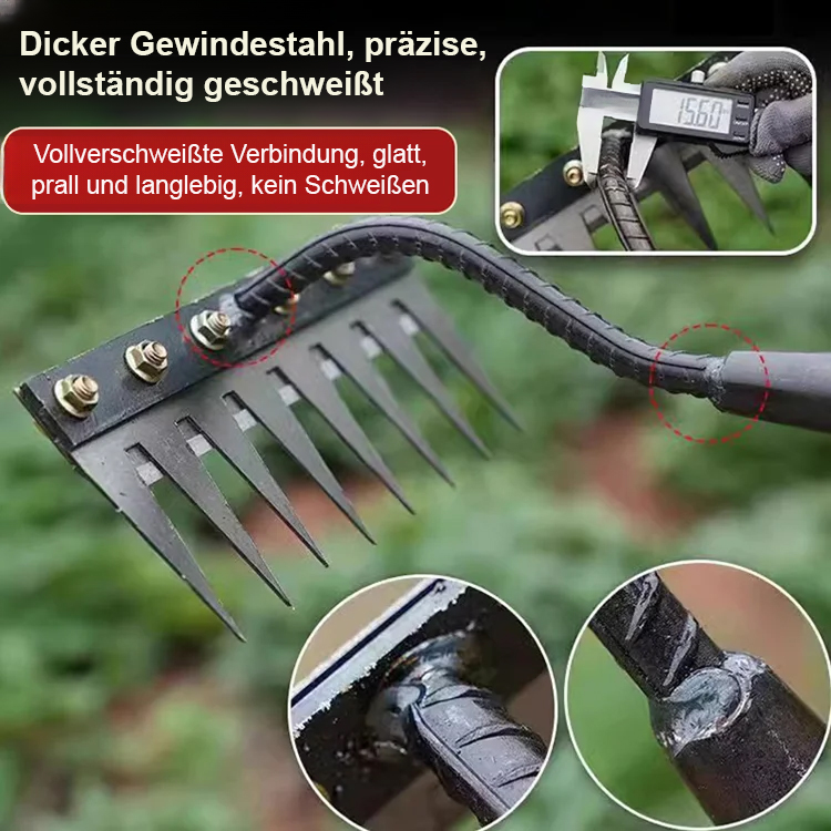 Abnehmbarer landwirtschaftlicher Unkrautrechen aus Manganstahl