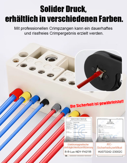 Alles in einer Box – für jede Anwendung【800 Stück】Kaufen Sie Kabelschuhe, erhalten Sie eine Zange gratis