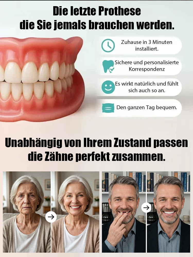 DIY-Anpassung – ohne Kleber, Zahnarzt oder Termin!【200.000 Rückkäufe】Zahnkosmetik-Set