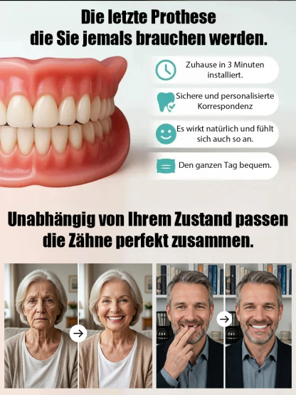 DIY-Anpassung – ohne Kleber, Zahnarzt oder Termin!【200.000 Rückkäufe】Zahnkosmetik-Set
