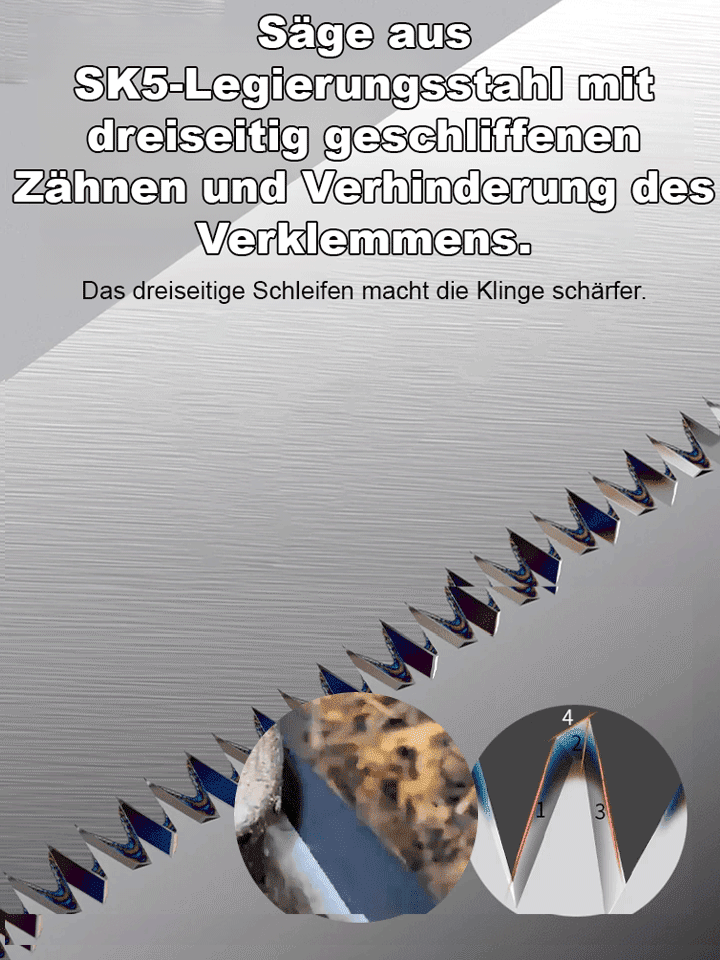 10-cm-Stamm in 1 Sekunde durchgesägt!【Holz sägen wie durch Schlamm】 Manganstahl-Gartenschere