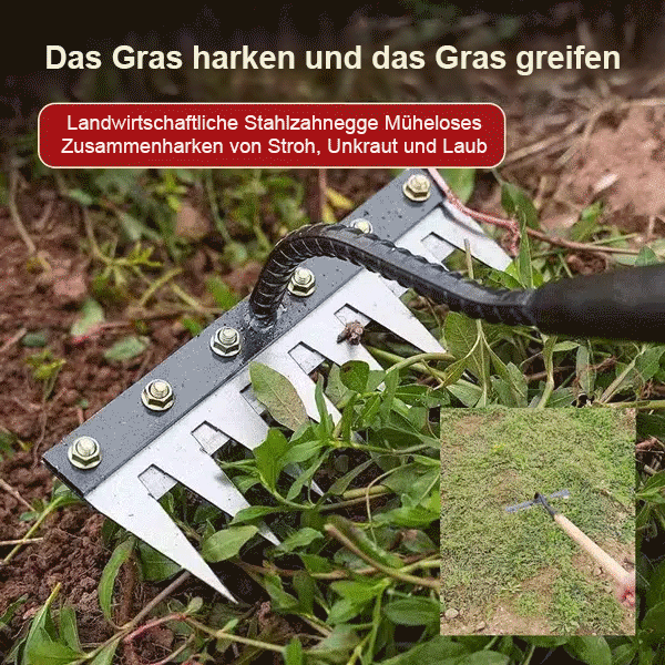 Abnehmbarer landwirtschaftlicher Unkrautrechen aus Manganstahl