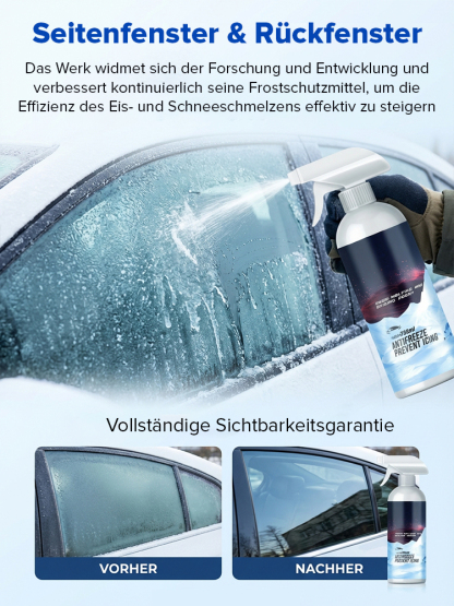 Eis weg in 3 Sekunden – Ohne Kratzen, Ohne Warten! Autoschnee- und Eisentferner-Spray. Wirksam bis zu −45 °C!