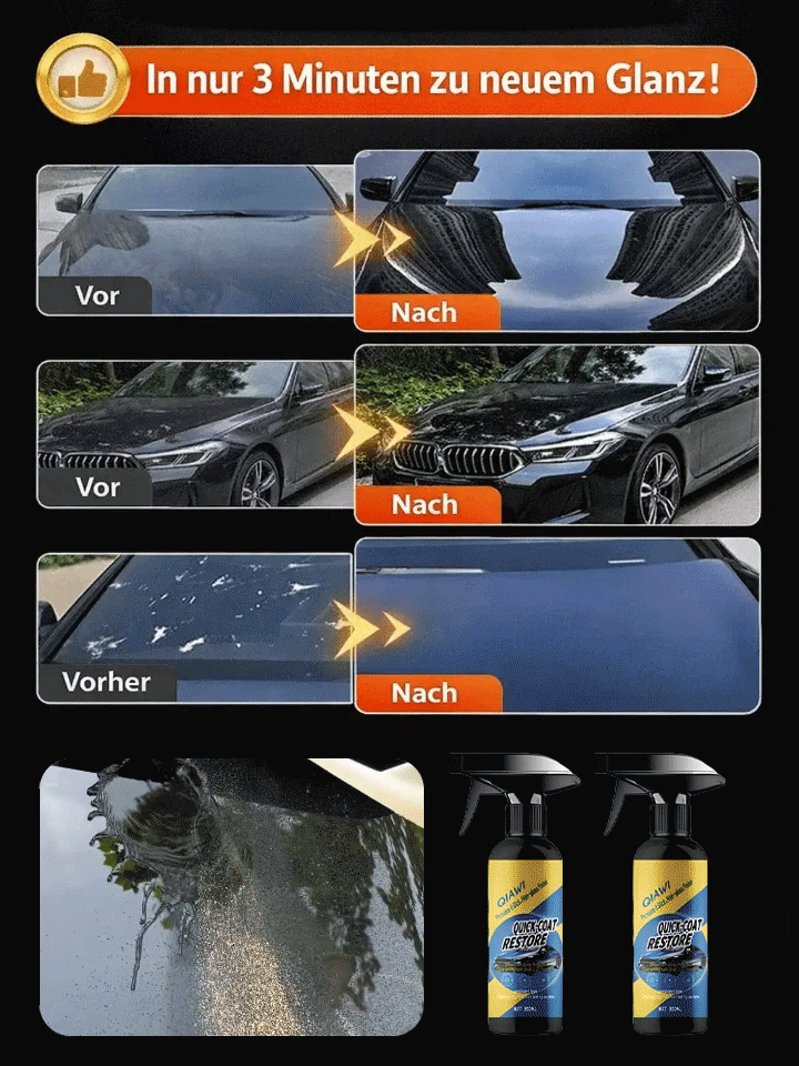 🚗8 Monate sauber – ohne Waschen! ⏱️Nur 15 Minuten Aufwand – wie neu in Rekordzeit! Autonano-Beschichtungsspray