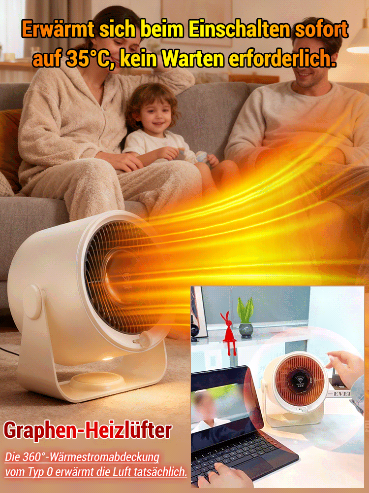 ⚡️1 kWh Verbrauch in 7 Tagen! Graphen-Heizgerät – 3 Sekunden schnelle Aufheizung.