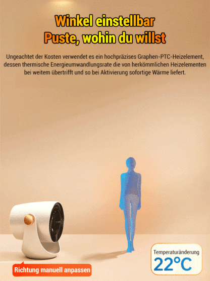 ⚡️1 kWh Verbrauch in 7 Tagen! Graphen-Heizgerät – 3 Sekunden schnelle Aufheizung.