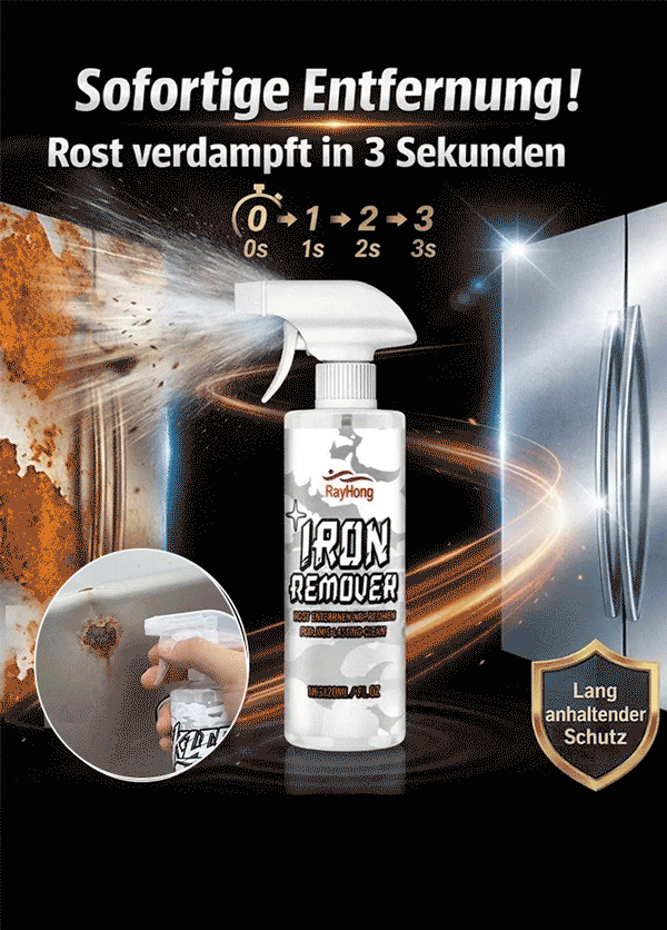 【Ohne Schleifen! Rostfrei in 3 Sekunden!】Multifunktionales Metall-Entrostungsspray💪