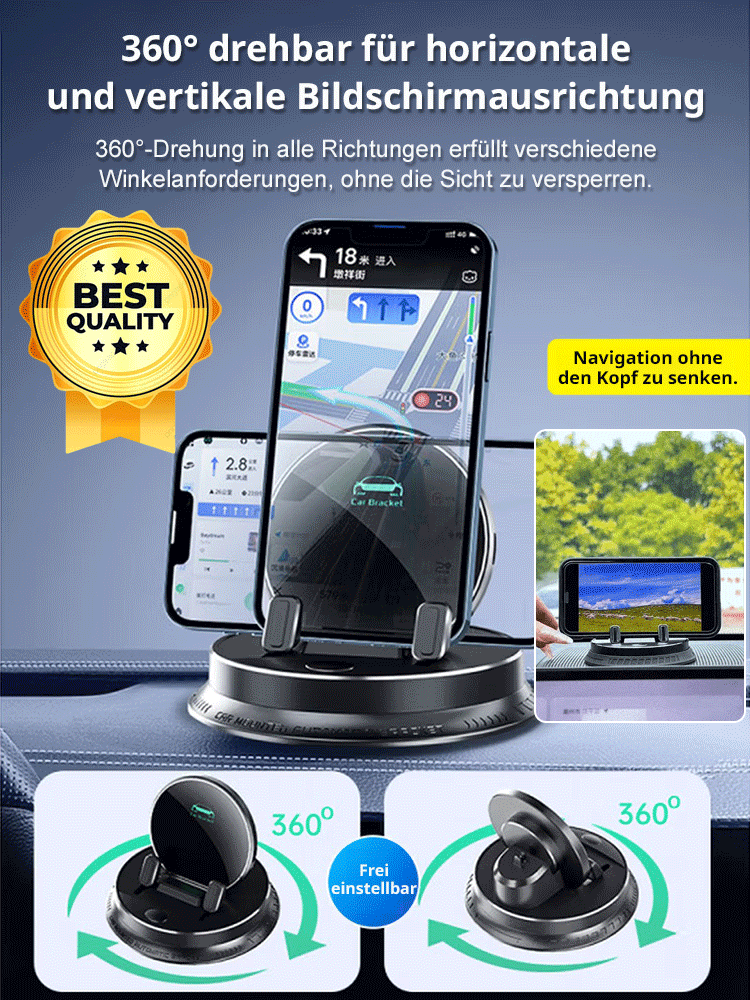 400% Schnelleres Laden [AI Intelligent Sensing – 1 Sekunde fixiert] Multifunktionaler Handyhalter