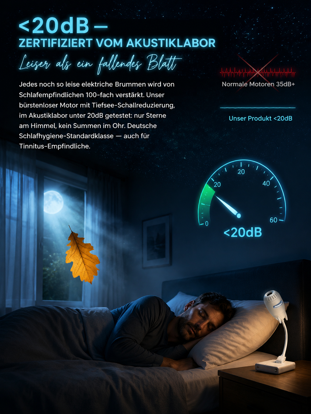 Comauo™ Sternenhimmel-Projektor Nachtlicht: In nur 1 Sekunde verwandelt sich jeder Raum in eine romantische Galaxie!