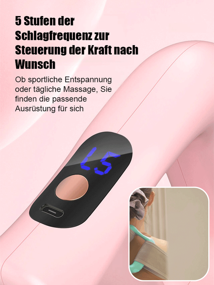 【Nur 10 Minuten täglich - Ohne Sport schnell Fett verbrennen】Massageroller mit Vibration zur Faszien-Straffung