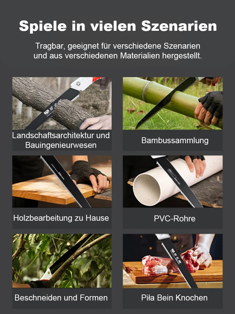 10-cm-Stamm in 1 Sekunde durchgesägt!【Holz sägen wie durch Schlamm】 Manganstahl-Gartenschere