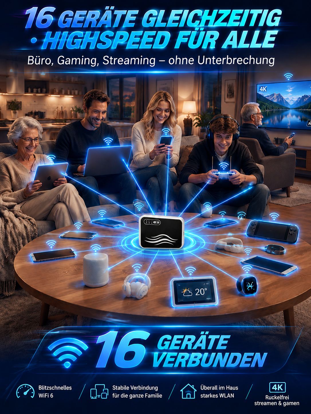 [Keine SIM-Karte & keine Konfiguration] Tragbares WLAN 🔥 Für immer 0 € Monatstarif! 🔥