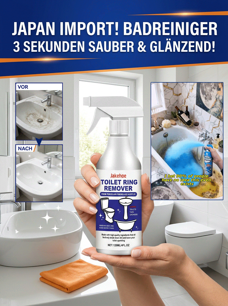 【⚡3 Sek. gegen 10 J. Kalk! 🧼Kein Schrubben mehr!】Badezimmerreiniger | ✅Rost, Schmutz und Schimmel – wirkt gegen alles!