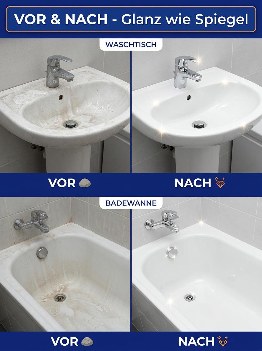 【⚡3 Sek. gegen 10 J. Kalk! 🧼Kein Schrubben mehr!】Badezimmerreiniger | ✅Rost, Schmutz und Schimmel – wirkt gegen alles!