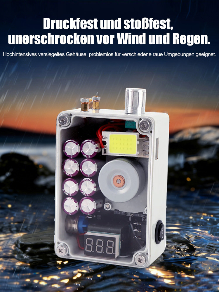 🌟3-in-1 Funktion: Beleuchtung + Powerbank + Feuerzeug. [Unverzichtbar für Notfälle nach Katastrophen] Notstromversorgung für den Außenbereich