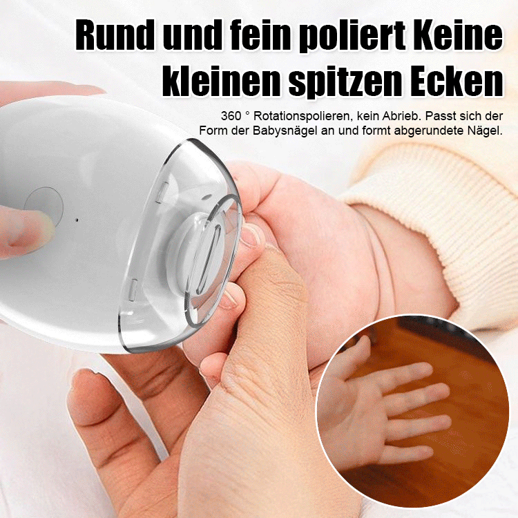 Beide Hände in einer Minute pflegen. Für jedes Alter geeignet! Elektrische Nagelfeile.